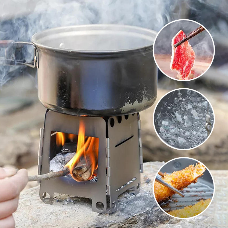 Draagbare BBQ-grillset