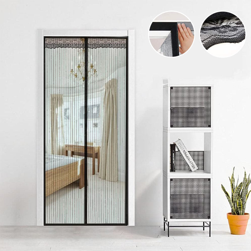 Magnetische hordeur met full-frame klittenband