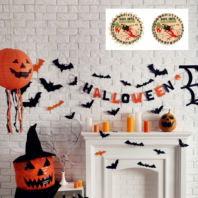 Halloween Countdown houten decoratie
