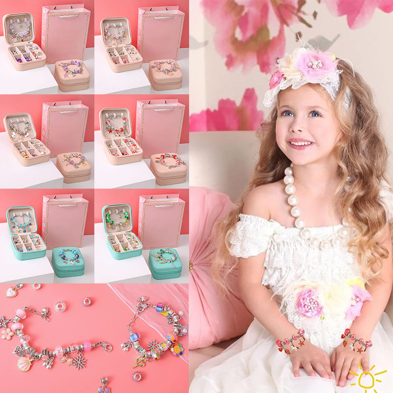 DIY handgemaakte kralenarmbandset voor kinderen