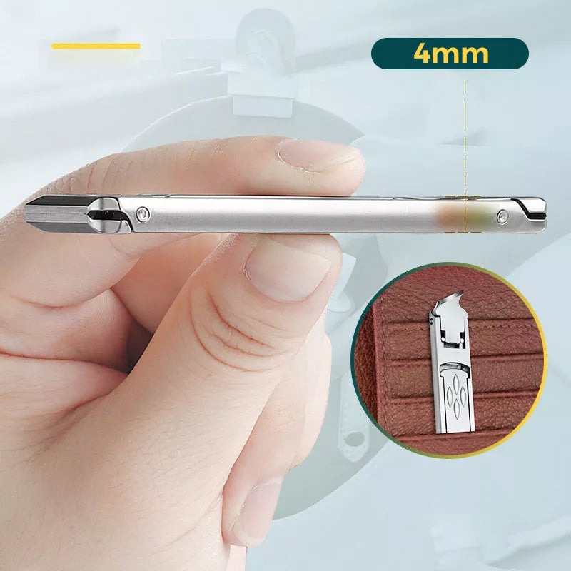 Opvouwbaar gereedschap voor nagelknipper met twee uiteinden