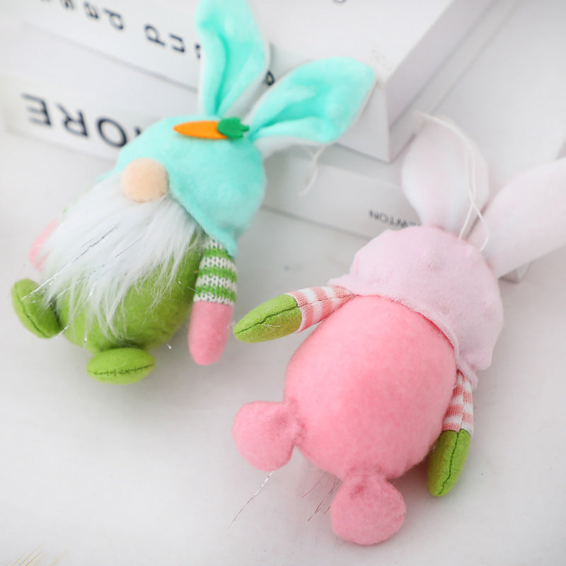 Handgemaakte paashaas pop ornament