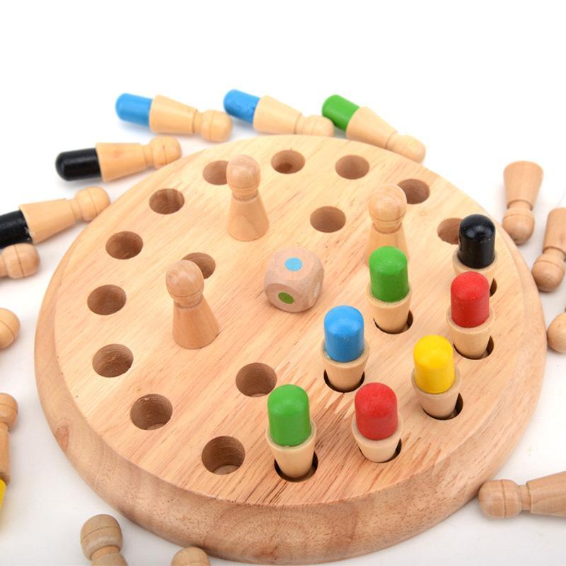Houten Memory Match Stick Schaken