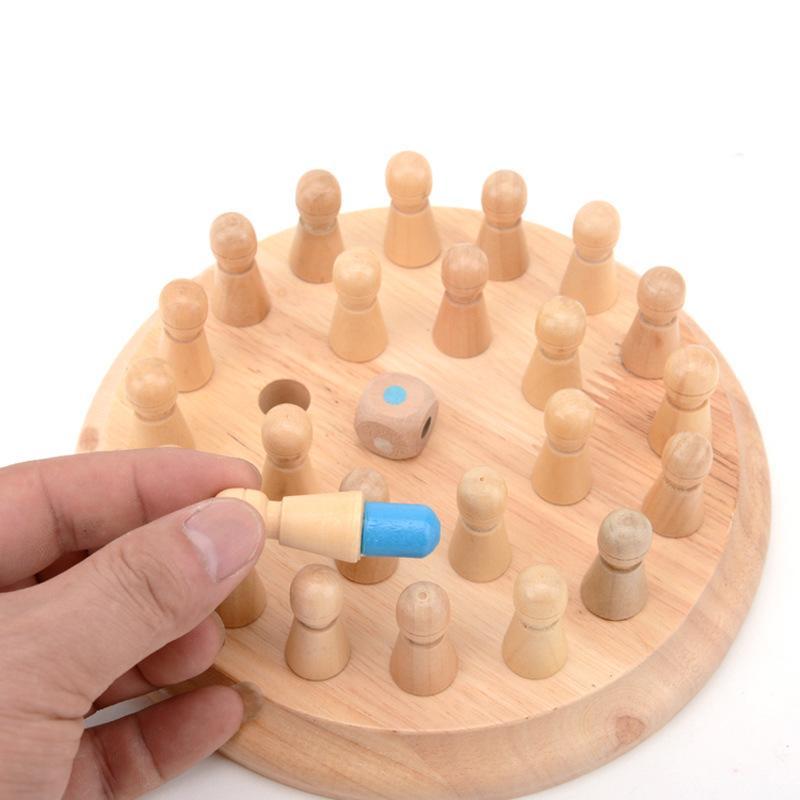 Houten Memory Match Stick Schaken