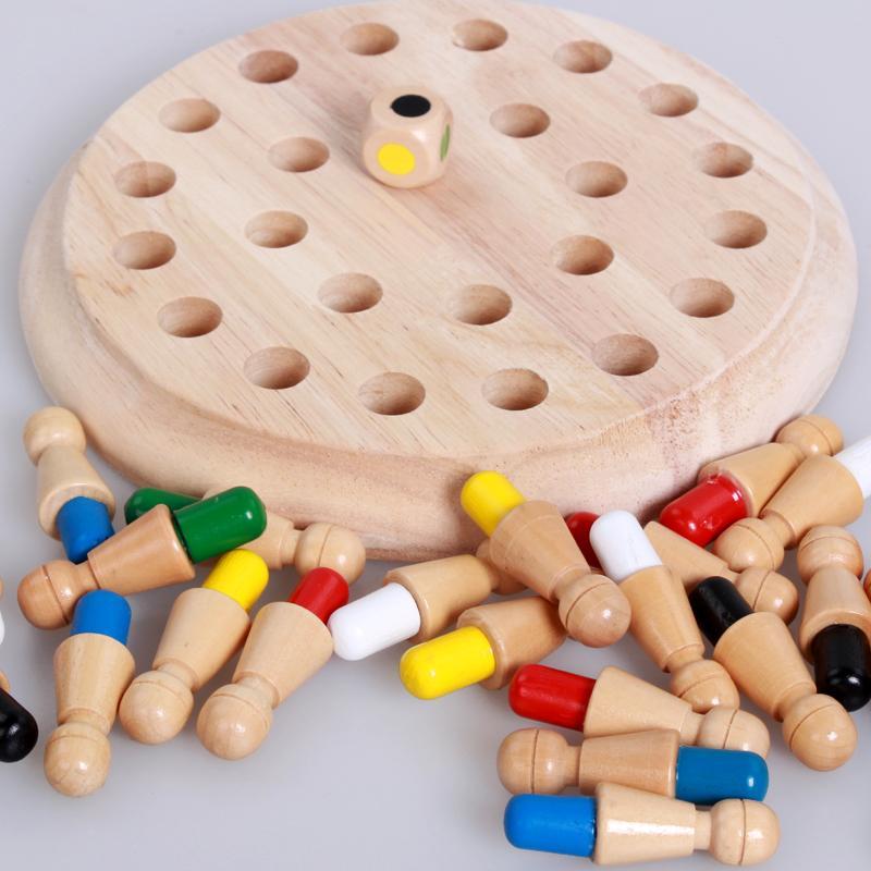 Houten Memory Match Stick Schaken