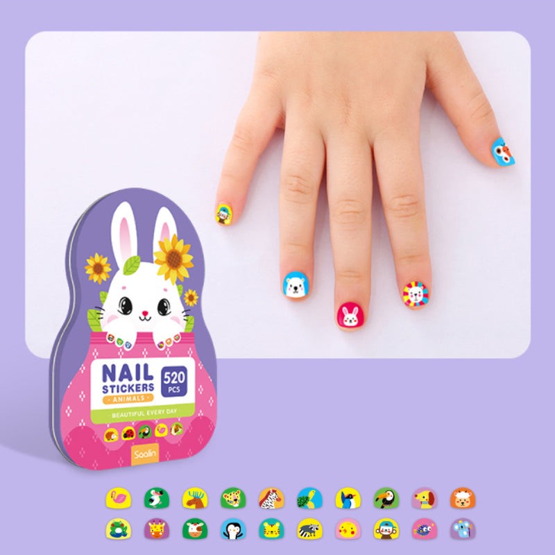 DIY Nagelstickers Set voor kinderen (520 stuks)