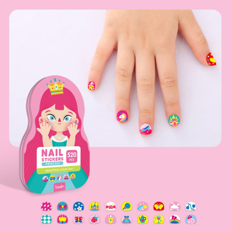 DIY Nagelstickers Set voor kinderen (520 stuks)