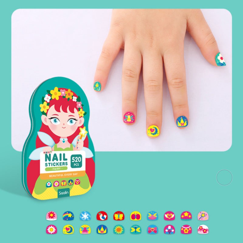 DIY Nagelstickers Set voor kinderen (520 stuks)
