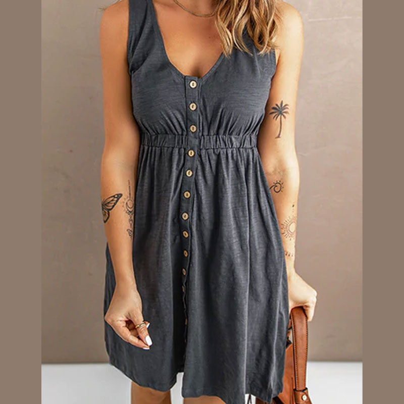 Elfootd mouwloze mini-jurk