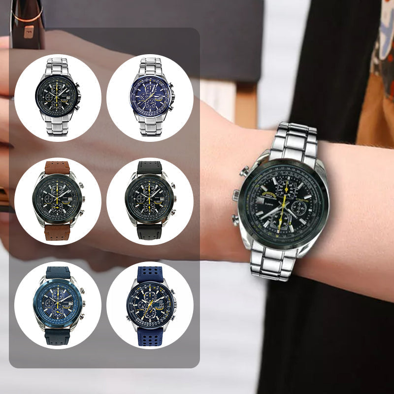 Producten Multifunctioneel quartz herenhorloge met meerdere knoppen