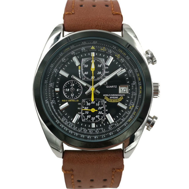 Producten Multifunctioneel quartz herenhorloge met meerdere knoppen