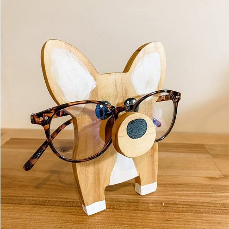 Houten brillenstandaard
