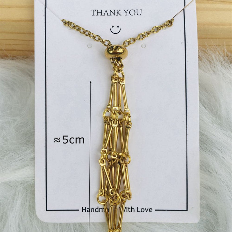 Halsketting met kristallen stenen houder