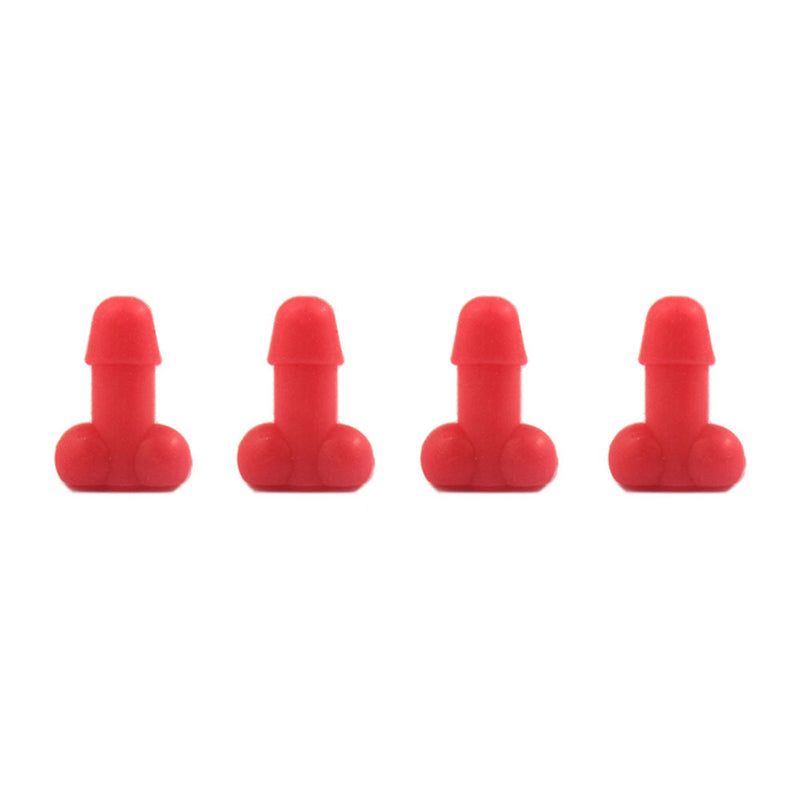 Grappige klepsteeldoppen (4 stuks)