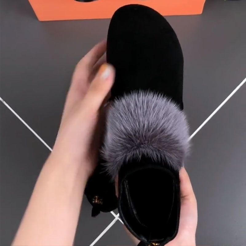 Warme antislip enkellaarzen voor dames