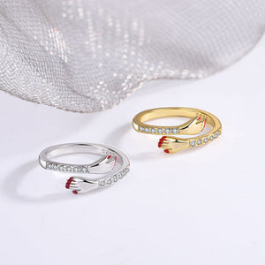 Diamanten knuffel ring