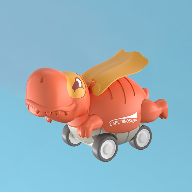 Door een pers aangedreven speelgoeddinosaurusauto