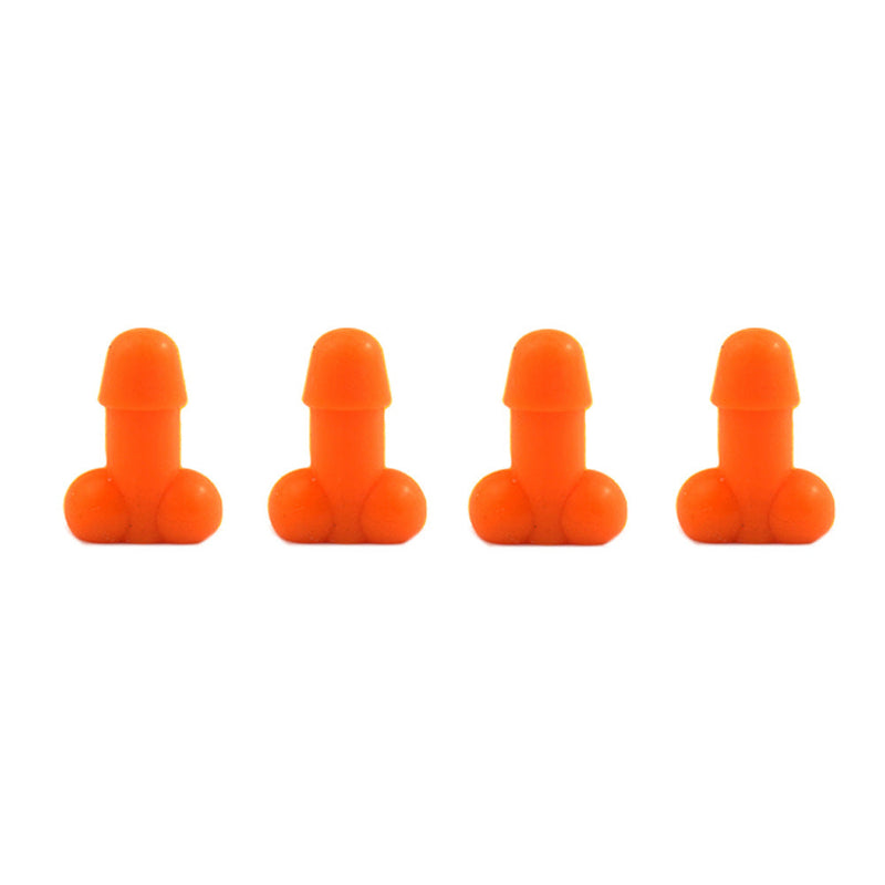 Grappige klepsteeldoppen (4 stuks)