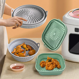 Inklapbare siliconen grillpan