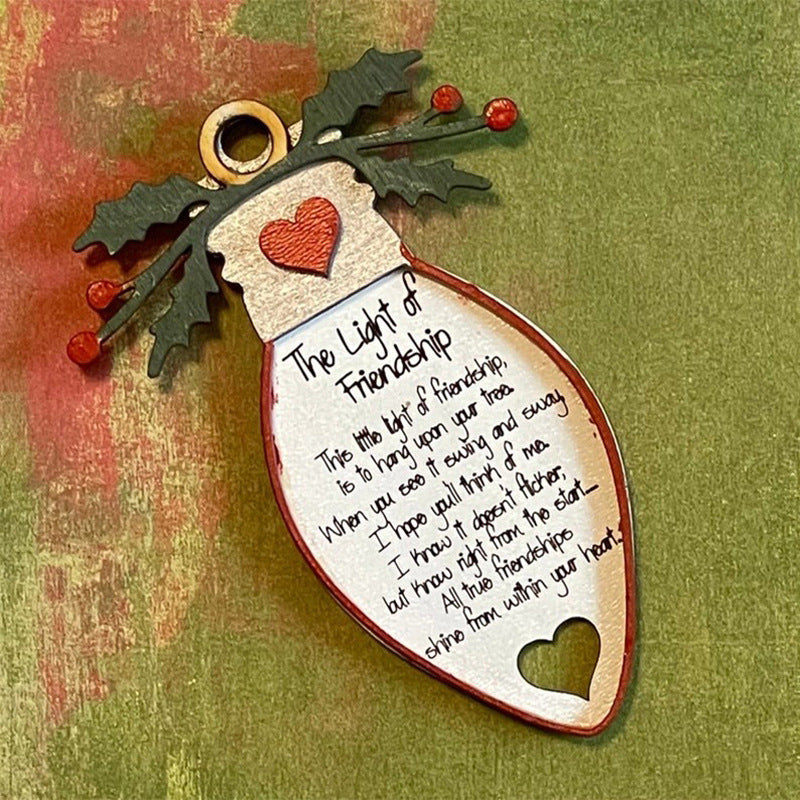 Kerst vriendschap boom hanger