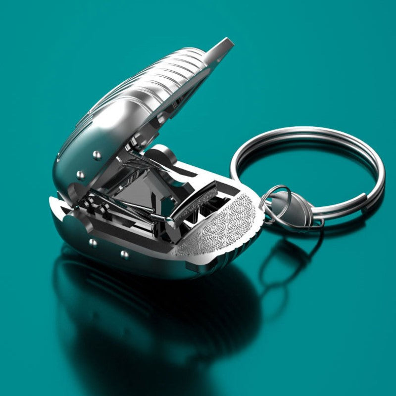 Portable Mini Folding Nail Clippers Keychain