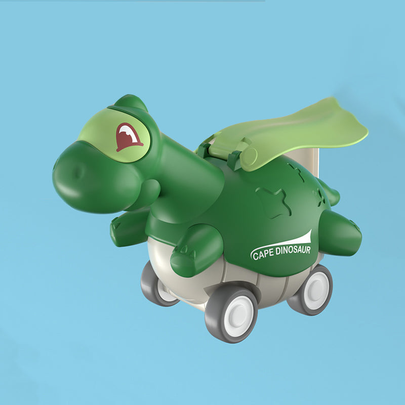 Door een pers aangedreven speelgoeddinosaurusauto
