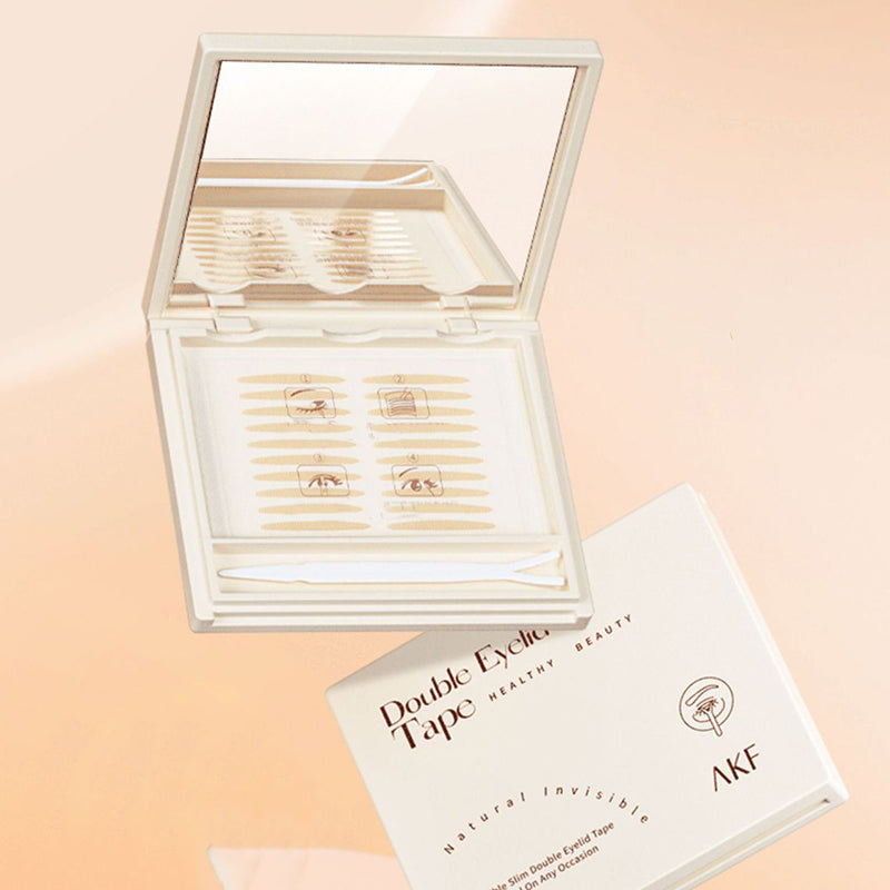 Lijmvrije onzichtbare dubbele ooglidsticker Sticker