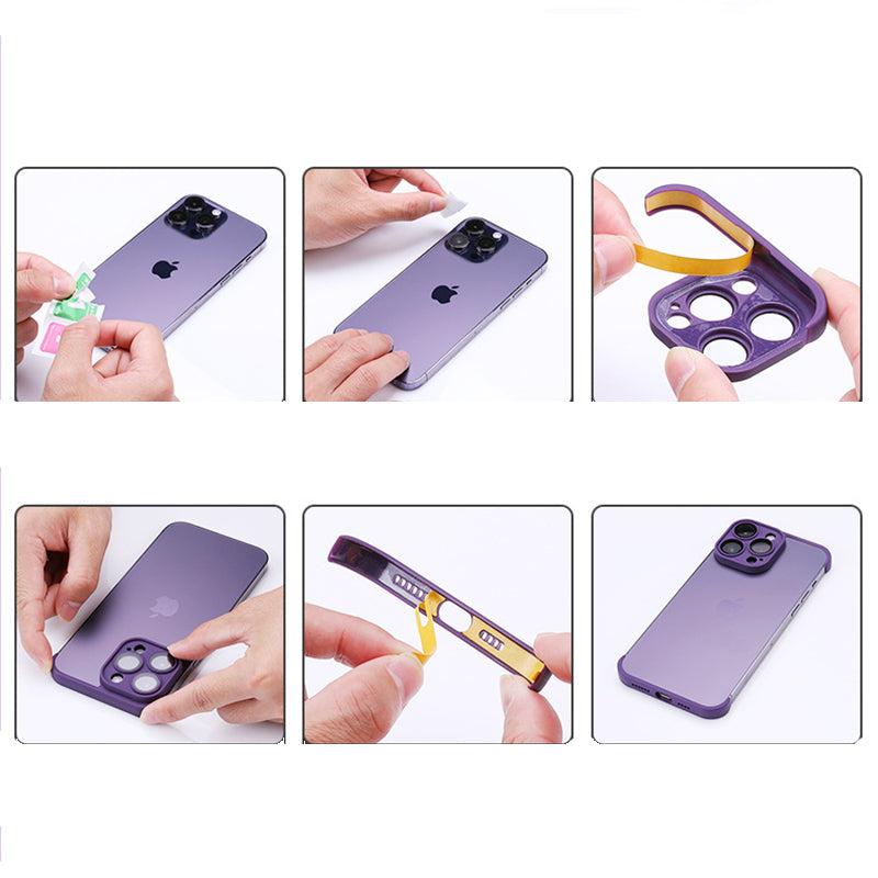 Apple-hoes met glazen lensfilm en hoekkussens