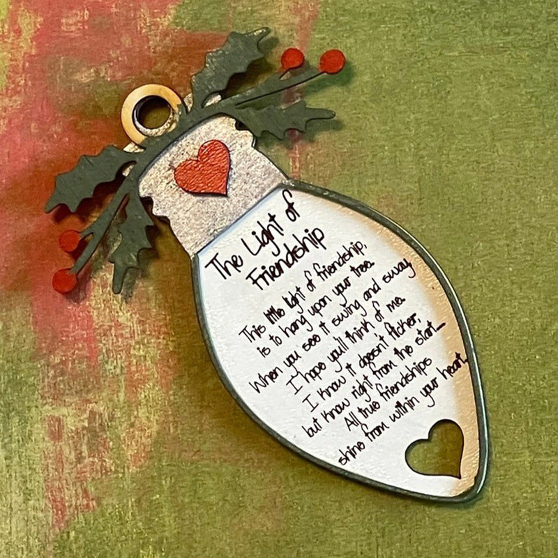 Kerst vriendschap boom hanger