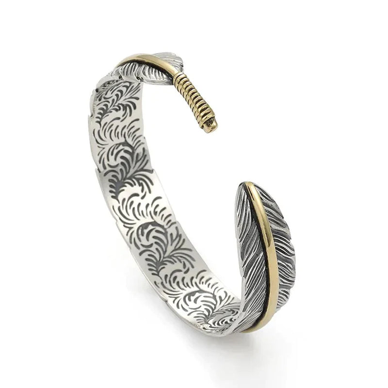 Vintage veren armband