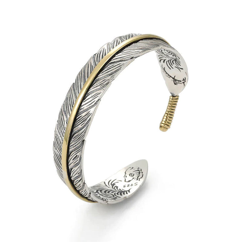 Vintage veren armband
