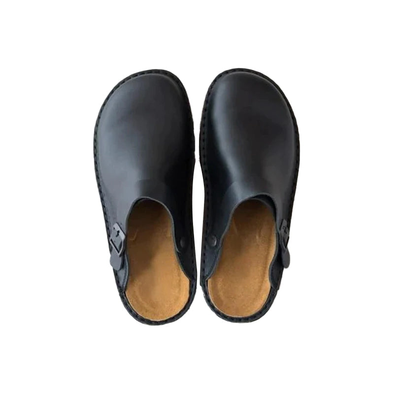 Premium zachte leren pantoffels