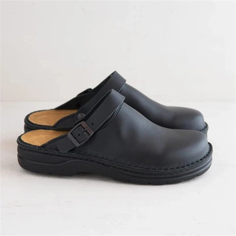 Premium zachte leren pantoffels