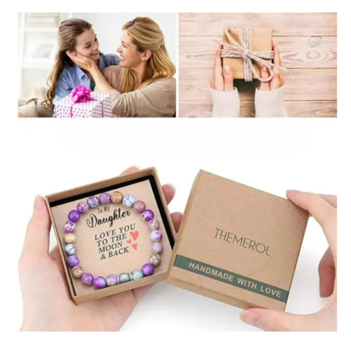 Natuurlijke edelsteen armband voor vrouwen