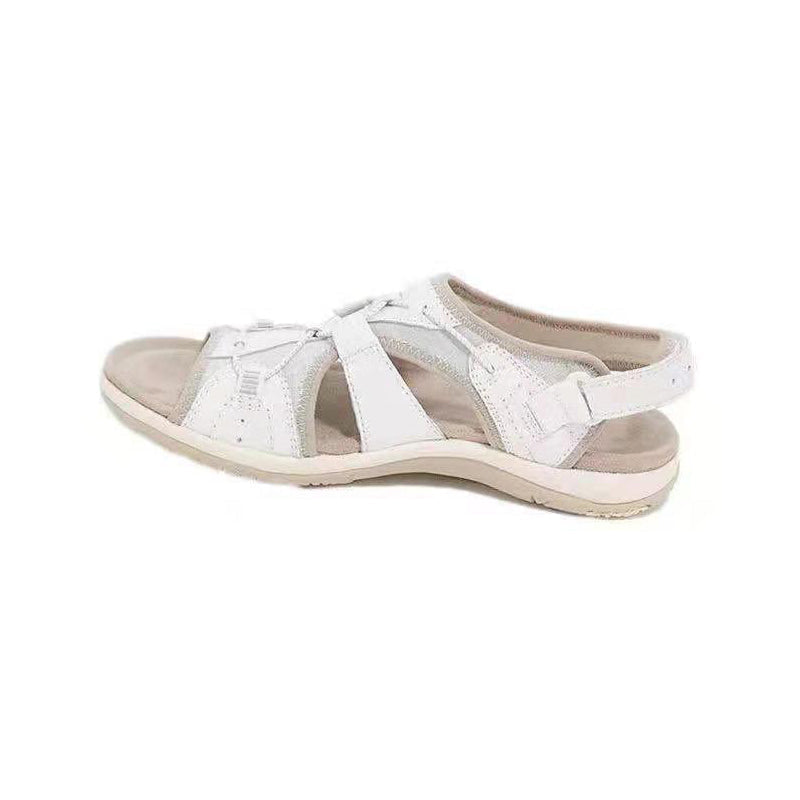 Vintage strandsandalen met platte zolen