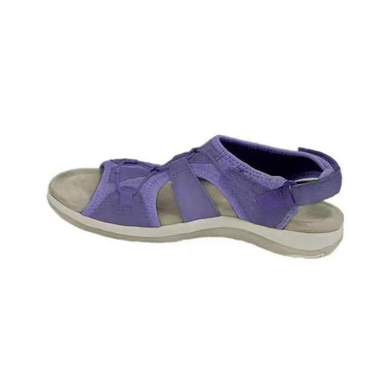 Vintage strandsandalen met platte zolen