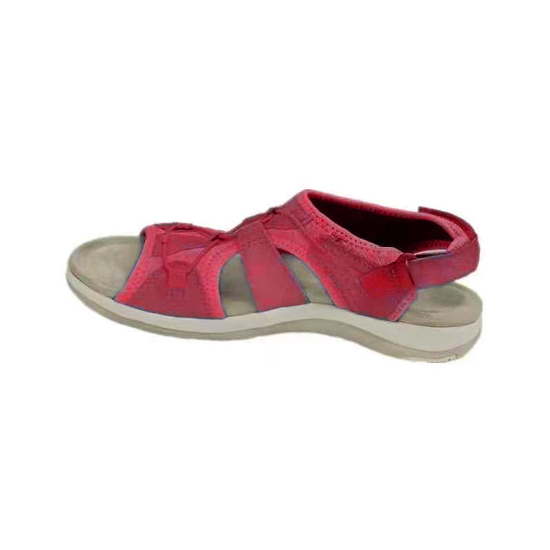 Vintage strandsandalen met platte zolen