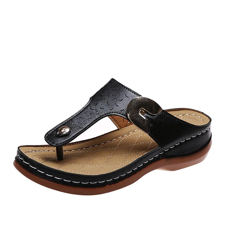 Teenslippers met sleehak
