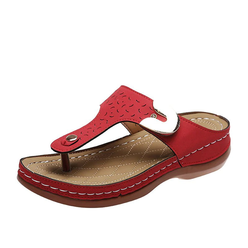 Teenslippers met sleehak