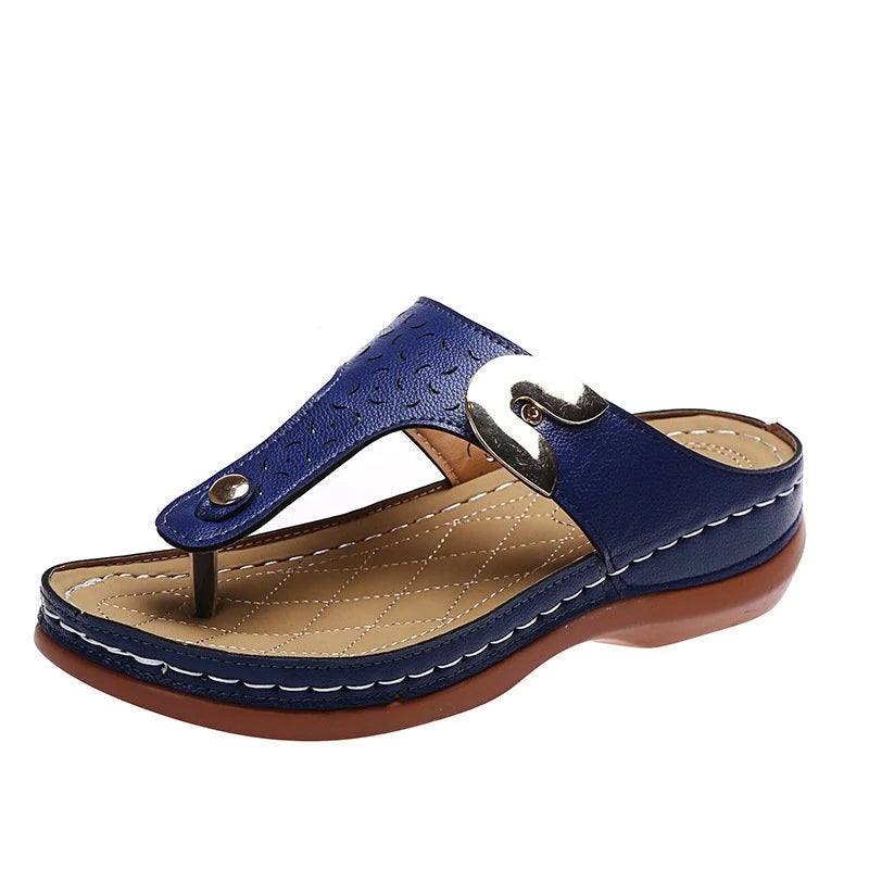 Teenslippers met sleehak