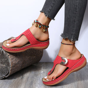 Teenslippers met sleehak
