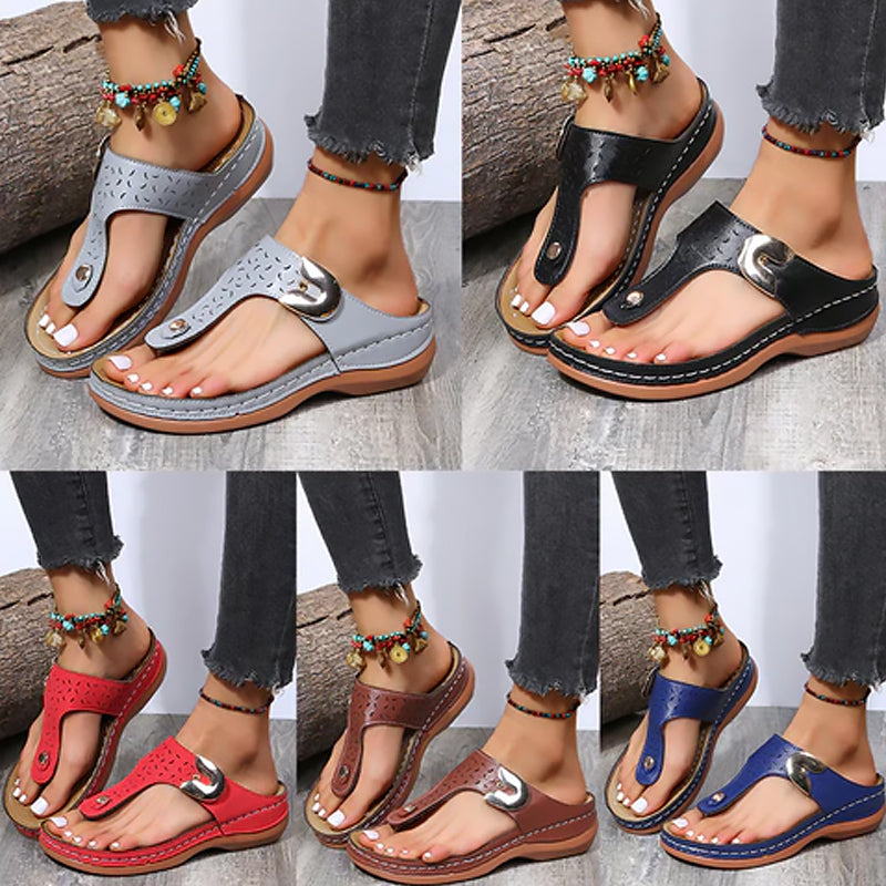 Teenslippers met sleehak