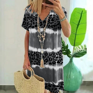 Sexy midi-rok met luipaardprint voor dames