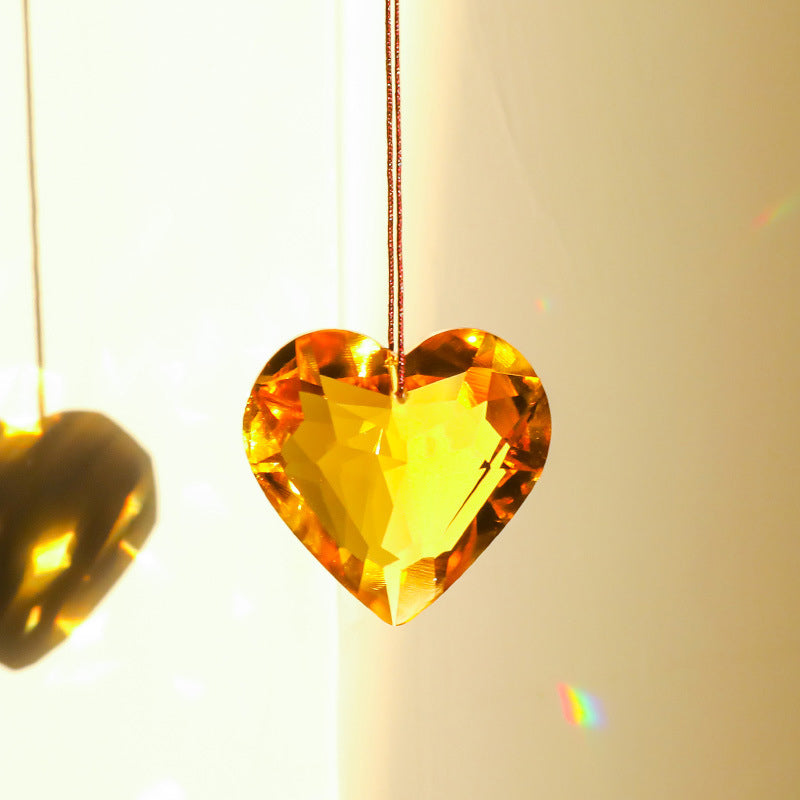 Opknoping Hart Suncatcher Prisma Ambachten