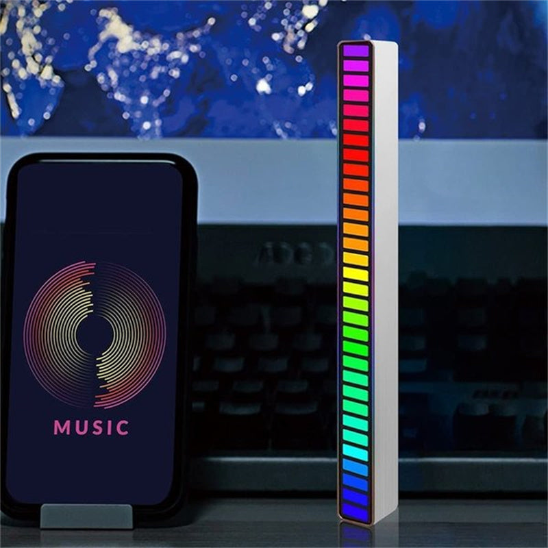 Draadloze, geluidgeactiveerde RGB-lichtbalk