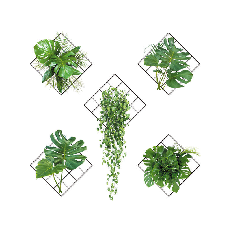 Groene plant 3D zelfklevende muursticker