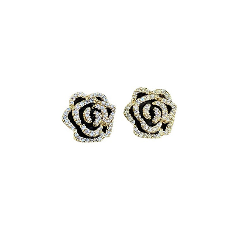 Vintage Elegante Camelia Oorbellen