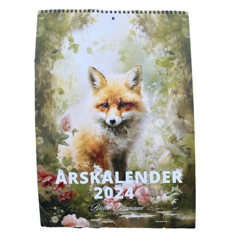 Schattige dierenkalender 2024