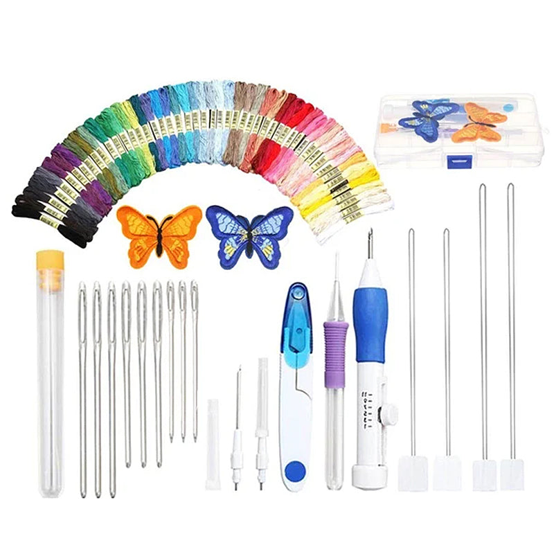 Geborduurde papierset