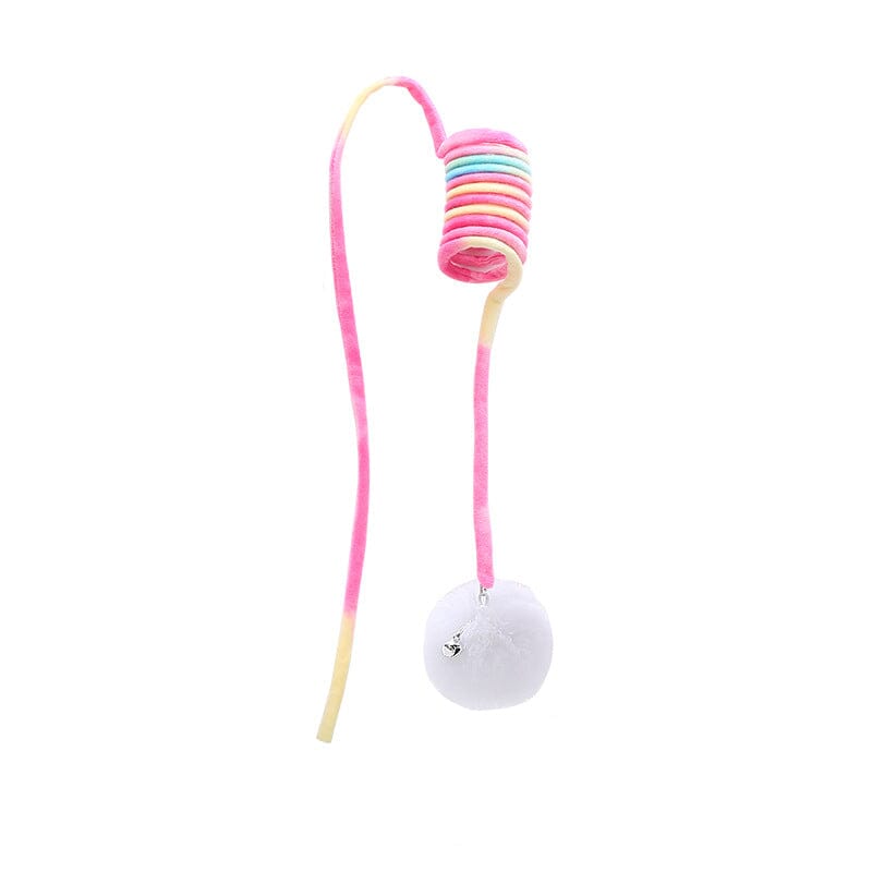 Hangend lente pluche kattenspeeltje